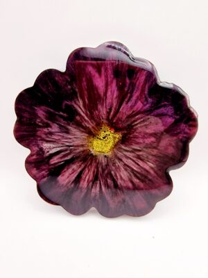 Dessous de verre Fleur Rouge-Violette